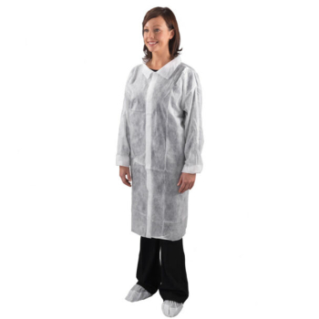 Visitors Coat, Non Woven Velcro XXL Pack of 100