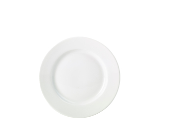 Genware Porcelain Classic Winged Plate 17cm/6.5Inch White