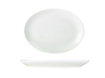 Genware Porcelain Oval Plate 24cm/9.5" White