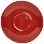 Genware Porcelain Saucer 12cm 4.75" Red
