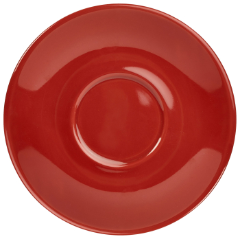 Genware Porcelain Saucer 12cm 4.75Inch Red