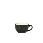Genware Porcelain Bowl Shaped Cup 17.5cl/6oz Black