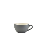 Genware Matt Grey Porcelain Bowl Shaped Cup 17.5cl/6oz