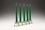 Tapered Candles 10" Dark Green - Pack of 50