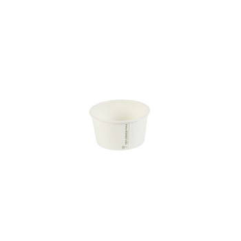 White Compostable Soup Container 12oz Case of 20x25