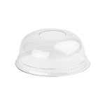 Domed PET Lid with hole for 8/10/12oz Cups