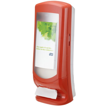 Tork Xpressnap Lunch Stand Napkin Dispenser - Red