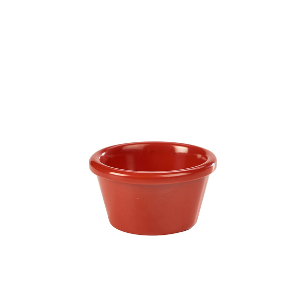 Red Round Ramekins Ramekins 3oz Ramekin Smooth Red - Adcock Express