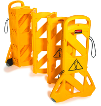 Rubbermaid Mobile Barrier 13ft Long - 16 Section Rubbermaid Mobile Barrier 13ft Long - 16 Section