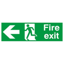 Jangro Fire Exit with running man and arrow left 150x450 S/A Jangro Fire Exit with running man and arrow left 150x450 S/A