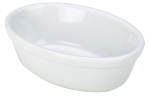 Genware Porcelain Oval Pie Dish 14cm White Genware Porcelain Oval Pie Dish 14cm White