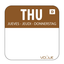 Vogue Dissolvable Food Rotation Label Thursday x1000 Vogue Dissolvable Food Rotation Label Thursday x1000