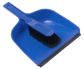Colour Coded Dust Pan and Brush Set Soft