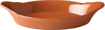 Copper Oval Eared Dish