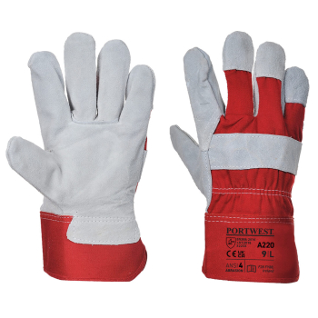 Premium Chrome Rigger Glove Red - XL