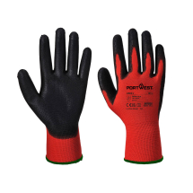Pu Palm Glove Red/Black Large