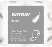 Katrin Plus Toilet Roll 300 sheet Easy Flush 2 ply