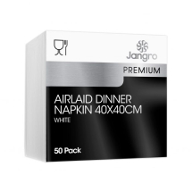 Premium Airlaid Dinner Napkin 40cmx40cm White 1Ply 8FCTNx500