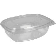 Oval Salad Bowl with hinged Lid 500ml