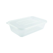 Microwavable Containers with Lids (250 x 500ml)