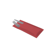 Tork Linstyle Cutlery Bag & Fold 39cm x 39cm Red 1 ply