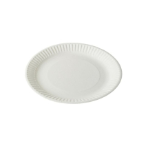 Bagasse Round Plate White 6inch