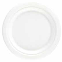 Bagasse Round Plate White 9inch