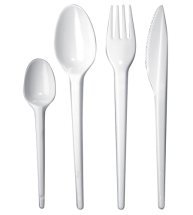 Plastic Hilite white cutlery - Fork 166mm CTNx100