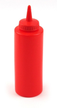 Red Squeeze Bottle 12oz