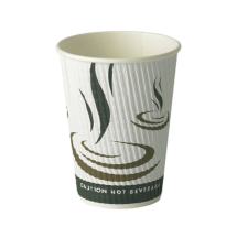 Dispo 12oz/341ml Ripple Weave Disposable Cups CTN x 500