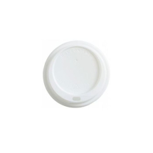 Domed Sip-thru Lid White for 10-20oz Ripple Cups CTNx1000