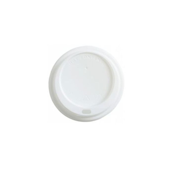 Domed Sip-thru Lid White for 10-20oz Ripple Cups