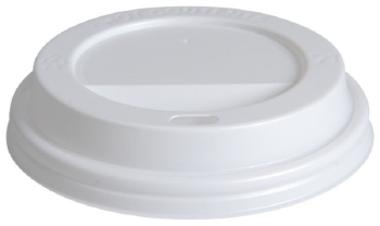 Domed Hot Cup Lid White 12-16oz
