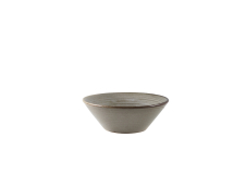 Terra Porcelain Smoke Grey Conical Bowl 14cm
