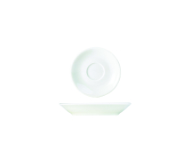 Genware Porcelain Double Well Saucer 15cm 6inch White
