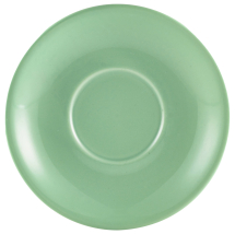 Genware Porcelain Saucer 12cm Green