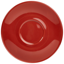 Genware Porcelain Saucer 13.5cm Red