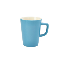 Genware Porcelain Latte Mug 12oz Blue