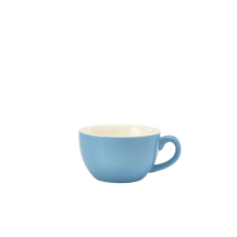 Genware Porcelain Bowl Shaped Cup 17.5cl/6oz Blue