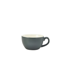Genware Porcelain Bowl Shaped Cup 17.5cl/6oz Grey