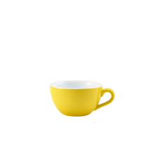 Genware Porcelain Bowl Shaped Cup 17.5cl/6oz Yellow