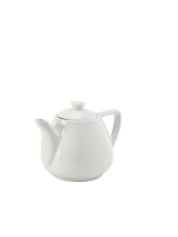 Genware Poreclain Contemporary Teapot 45cl/16oz White