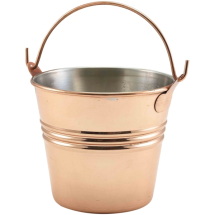 Copper Plated Serving Bucket 10cm Diameter