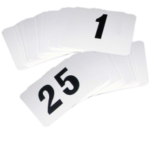 Set of Table Numbers 1-25