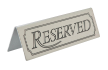 Reserved Table Sign - Tent Shape