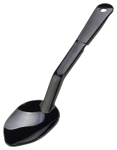Solid Spoon 11inch Black Plastic Polycarbonate