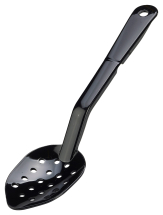 Perforated Spoon 11inch Black Polycarbonate