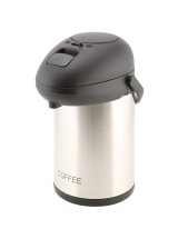Inscribed Stainless Steel Pump Pot Coffee