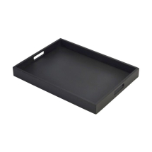 Solid Black Butlers Tray 44x32x4.5cm
