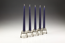 Tapered Candles 10inch Dark Blue - Pack of 50